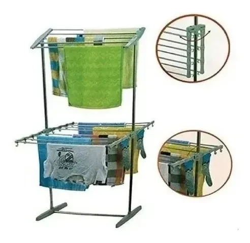 Tendedero De Ropa Plegable Multifunciona